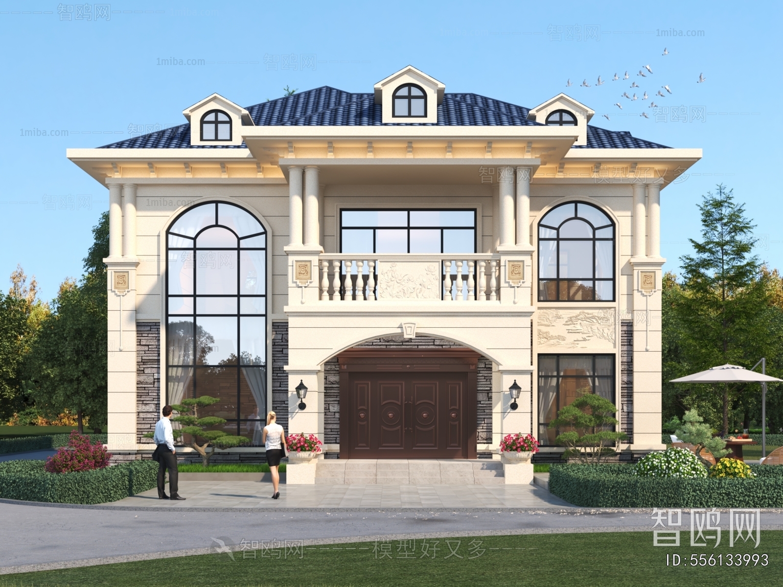 Simple European Style Detached Villa