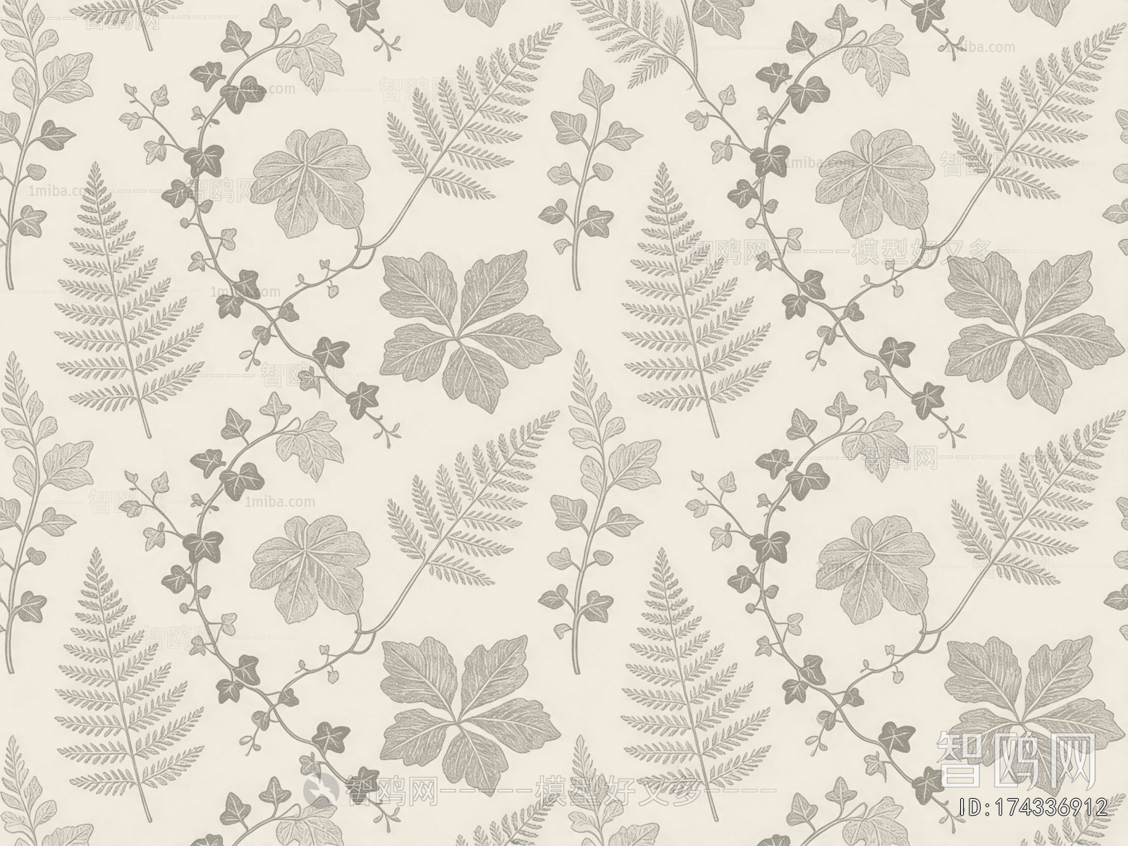 Animal And Plant Pattern Wallpaper