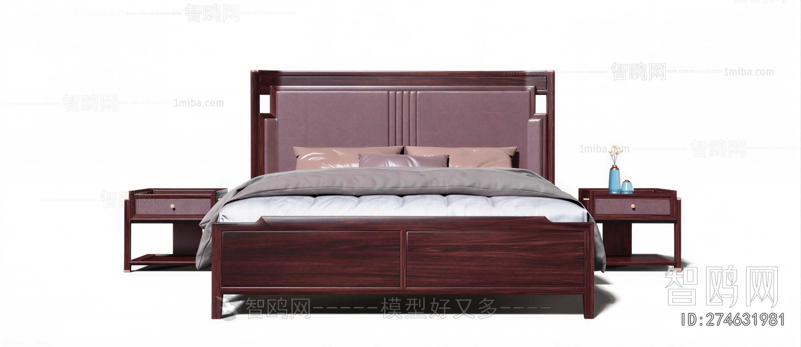 New Chinese Style Double Bed