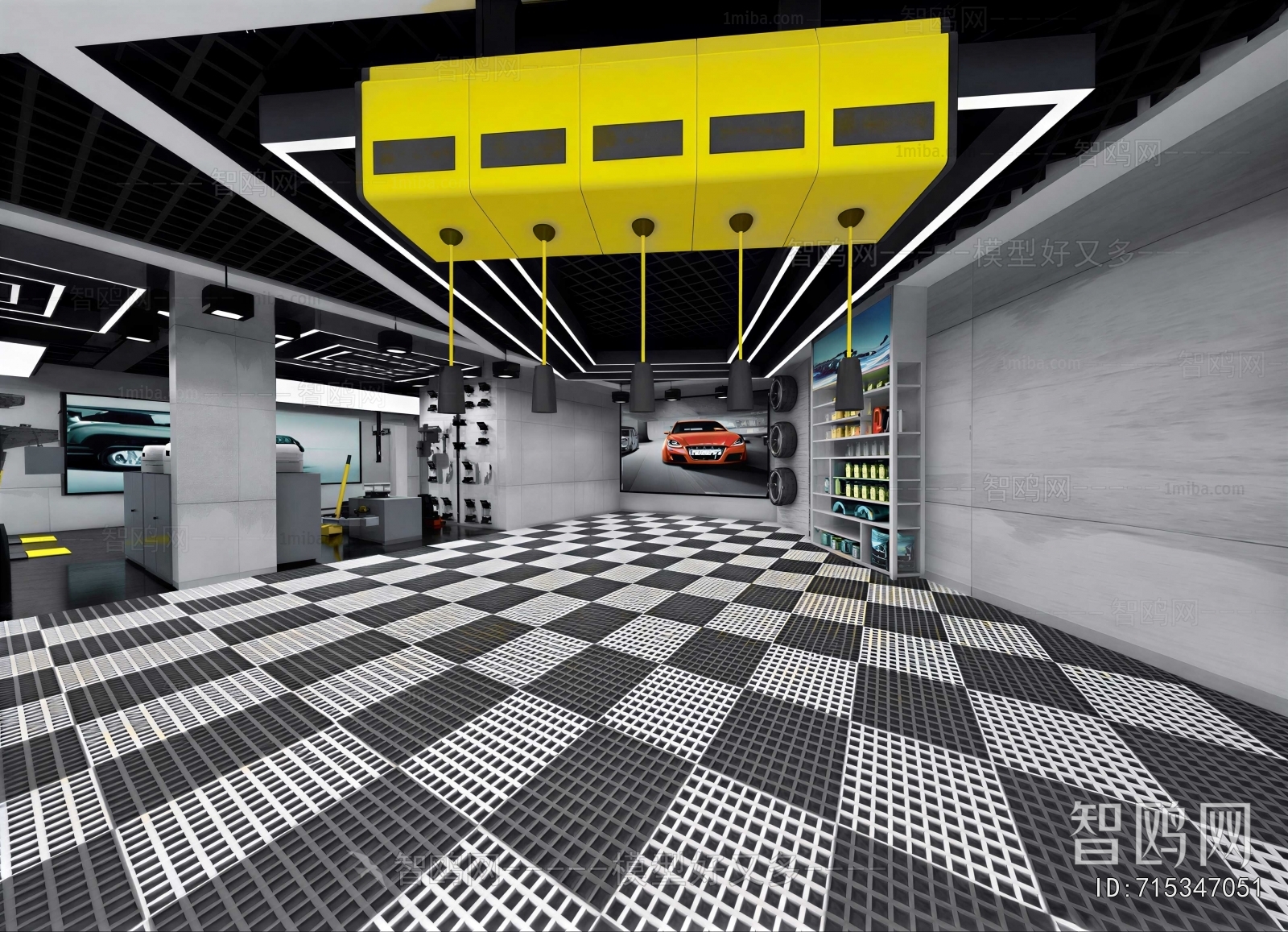 Modern Automobile Repair Shop