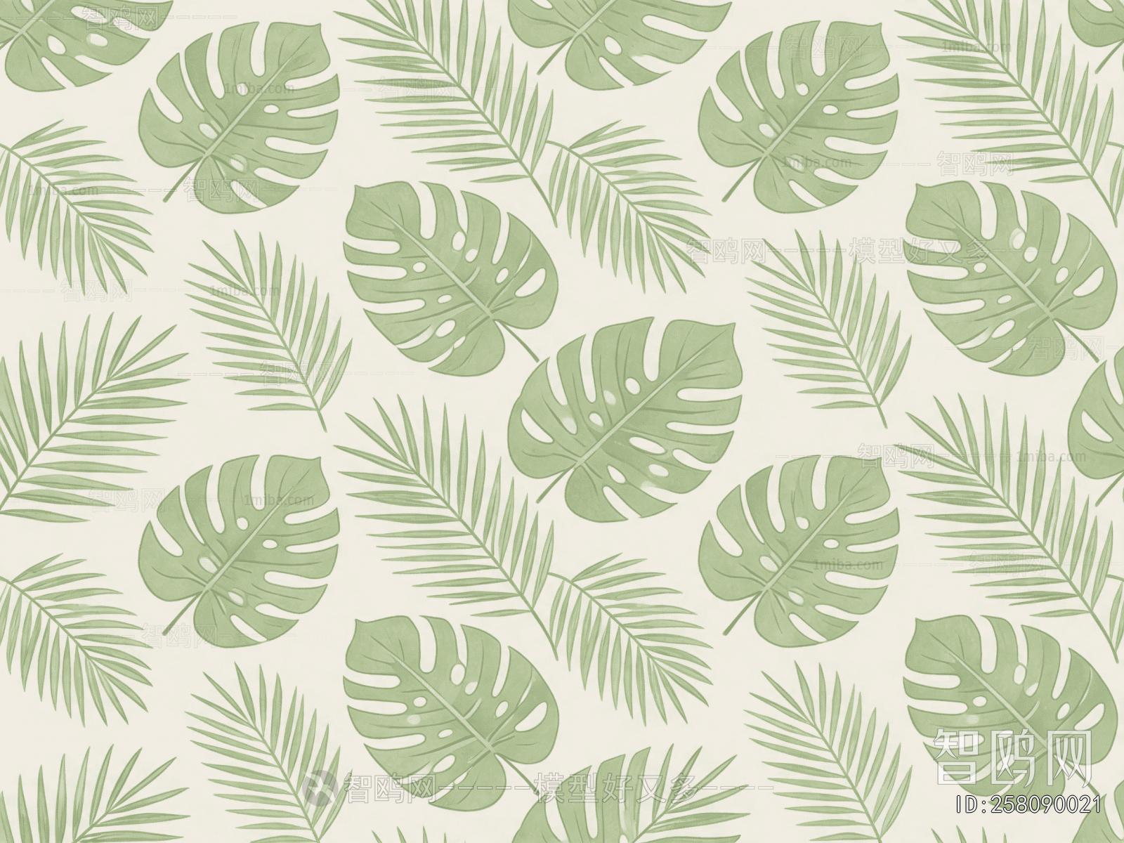 Animal And Plant Pattern Wallpaper