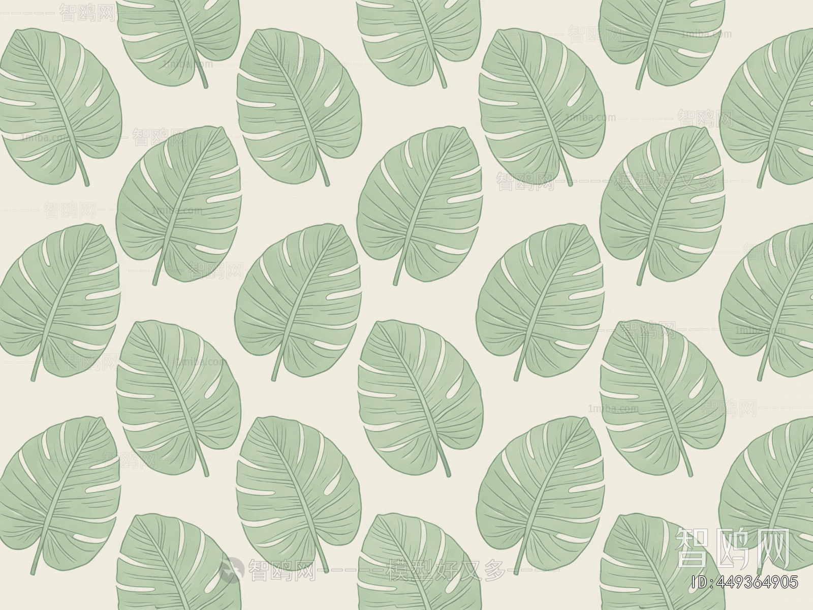 Animal And Plant Pattern Wallpaper