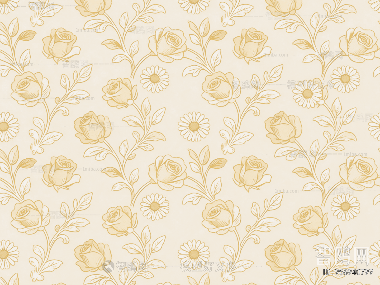 Animal And Plant Pattern Wallpaper