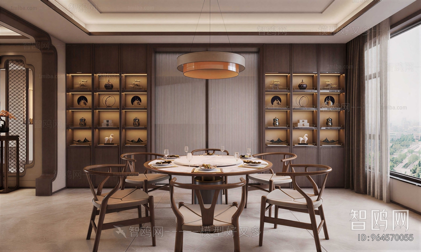 New Chinese Style Dining Room