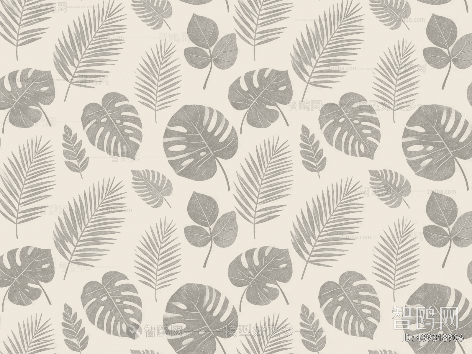 Animal And Plant Pattern Wallpaper