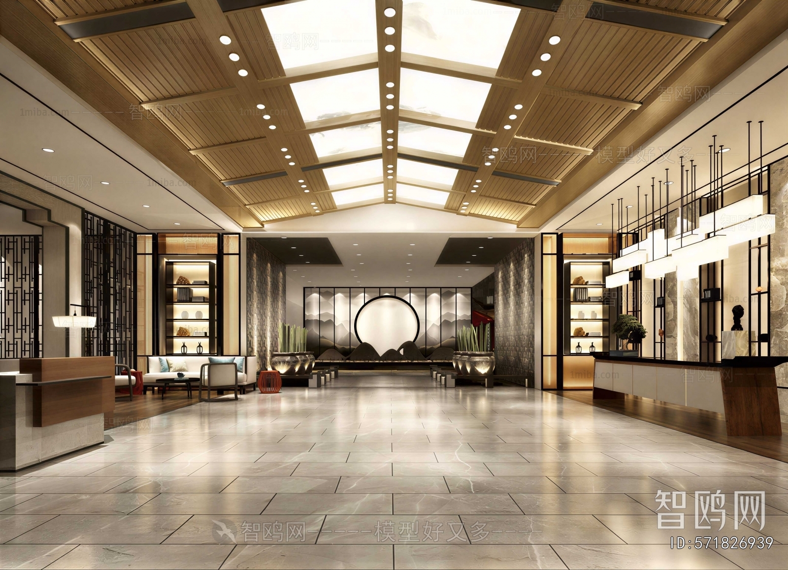 New Chinese Style Lobby Hall