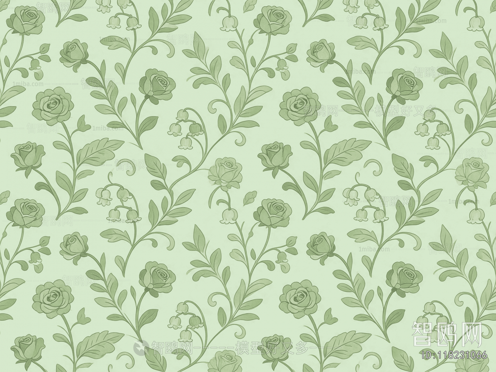 Animal And Plant Pattern Wallpaper