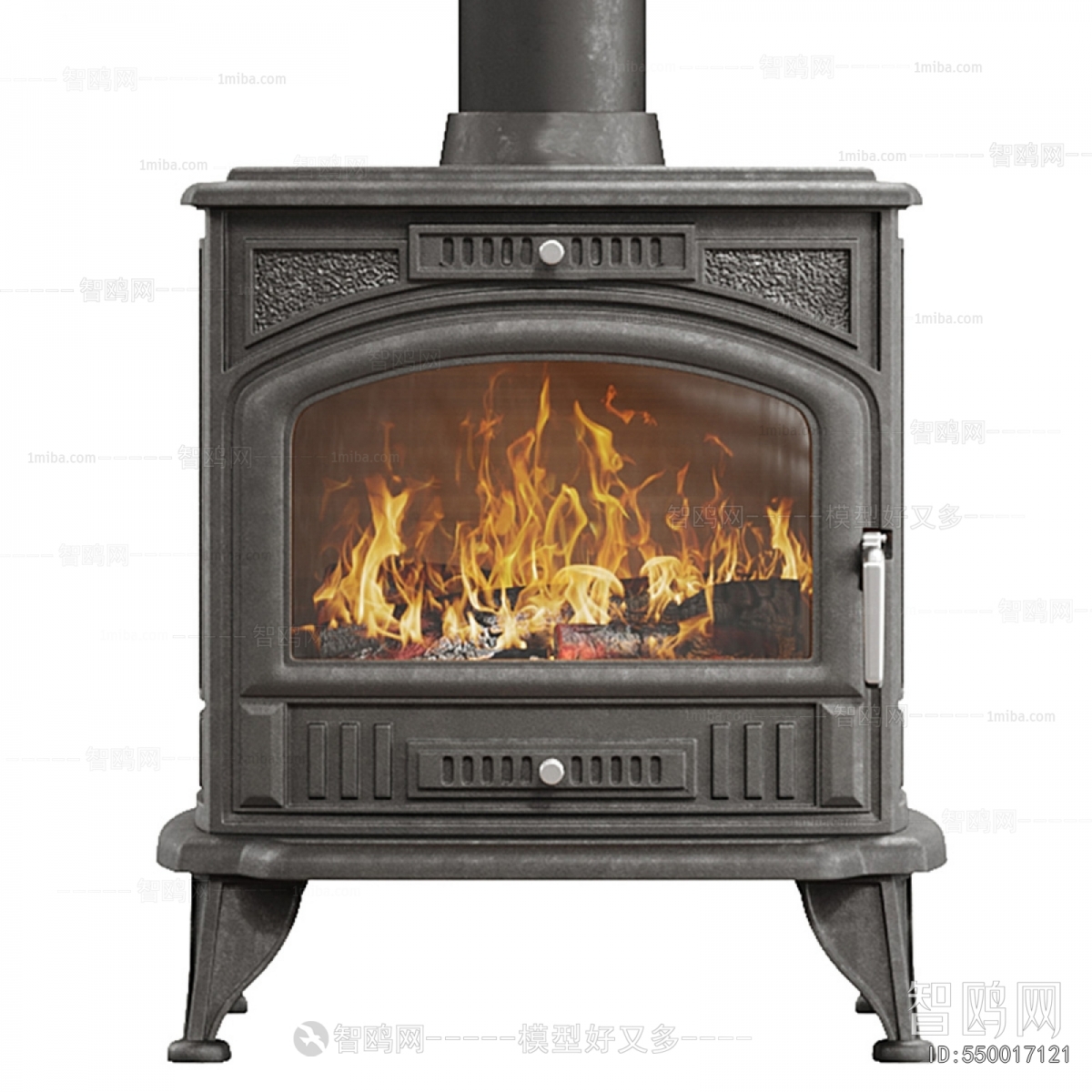 Simple European Style Fireplace