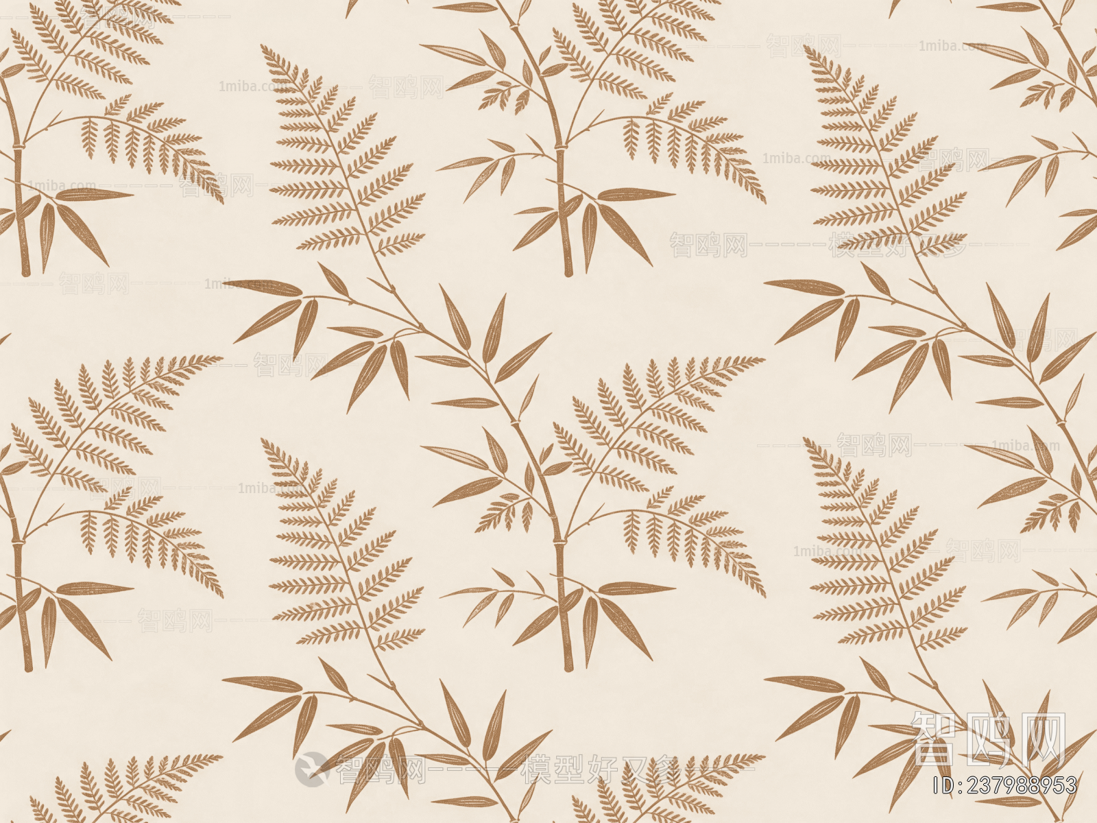 Animal And Plant Pattern Wallpaper