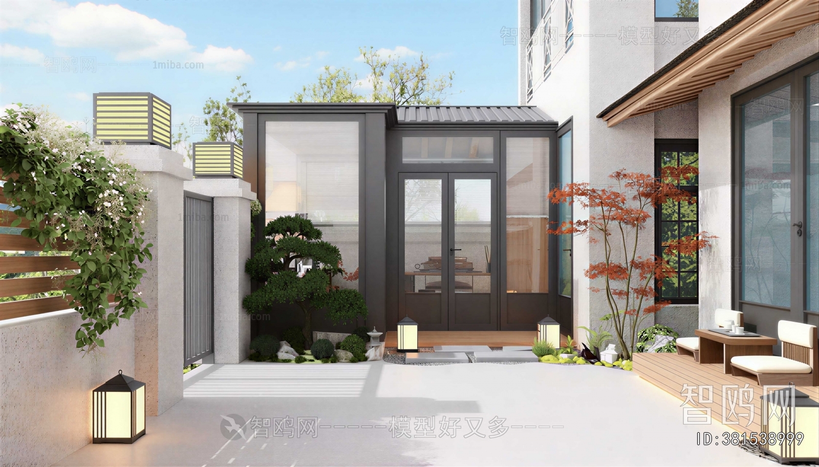 Japanese Style Courtyard/landscape