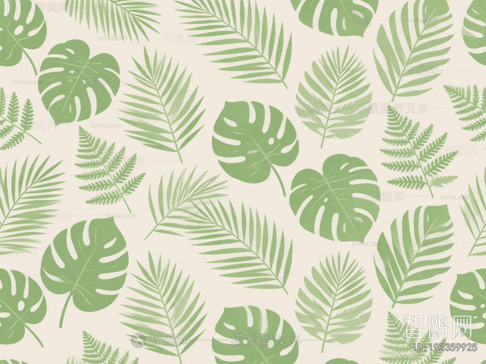 Animal And Plant Pattern Wallpaper