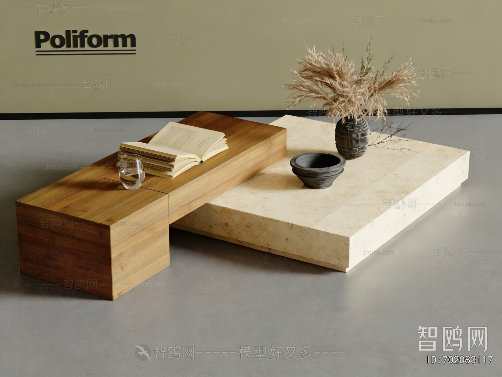 Wabi-sabi Style Coffee Table