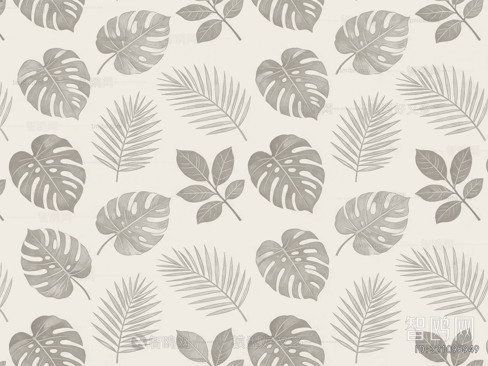 Animal And Plant Pattern Wallpaper