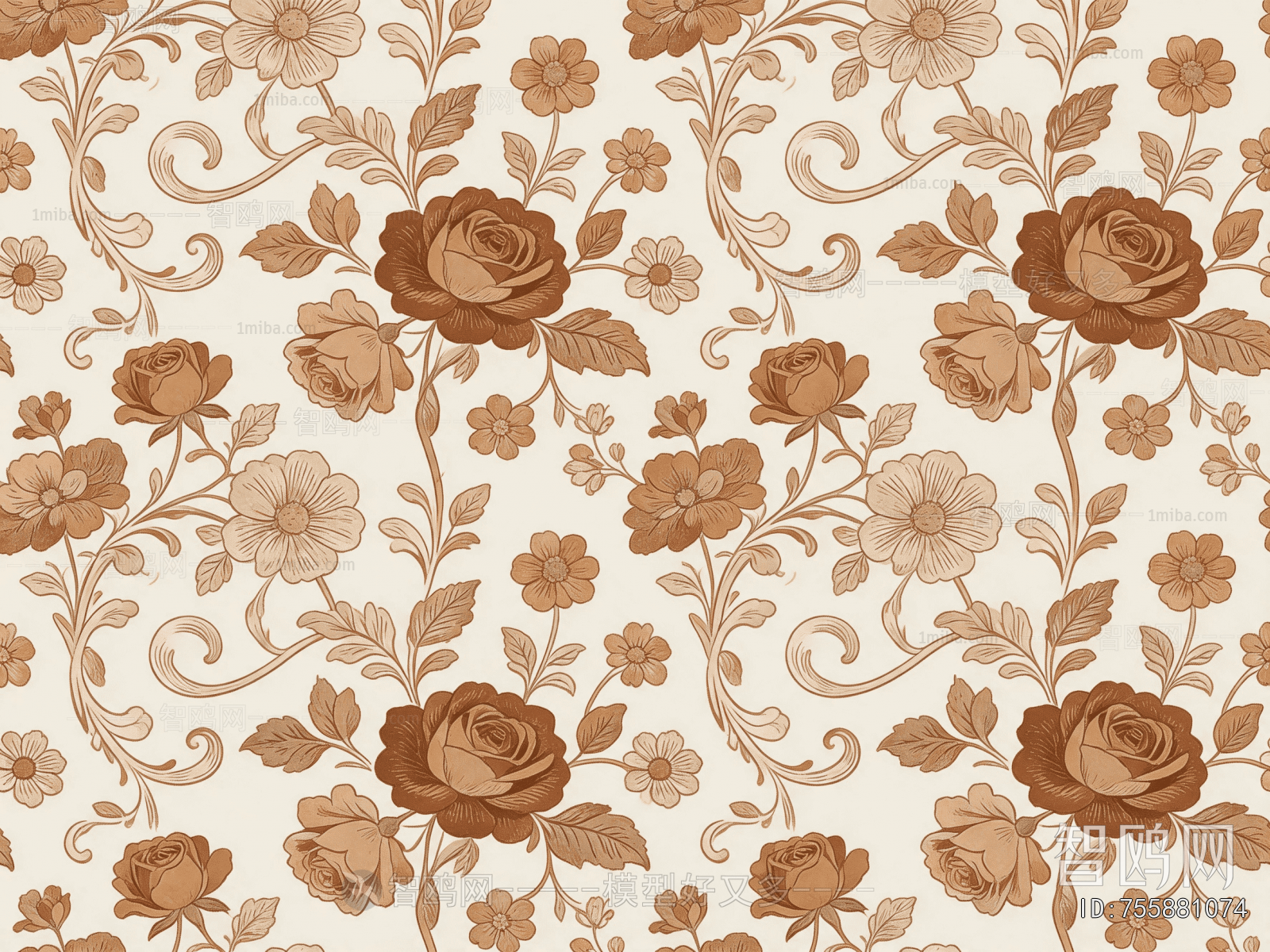 Animal And Plant Pattern Wallpaper
