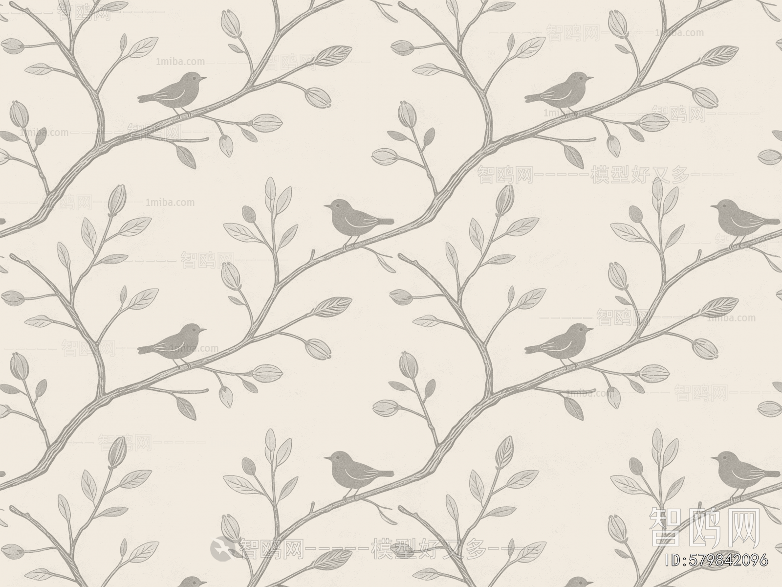Animal And Plant Pattern Wallpaper