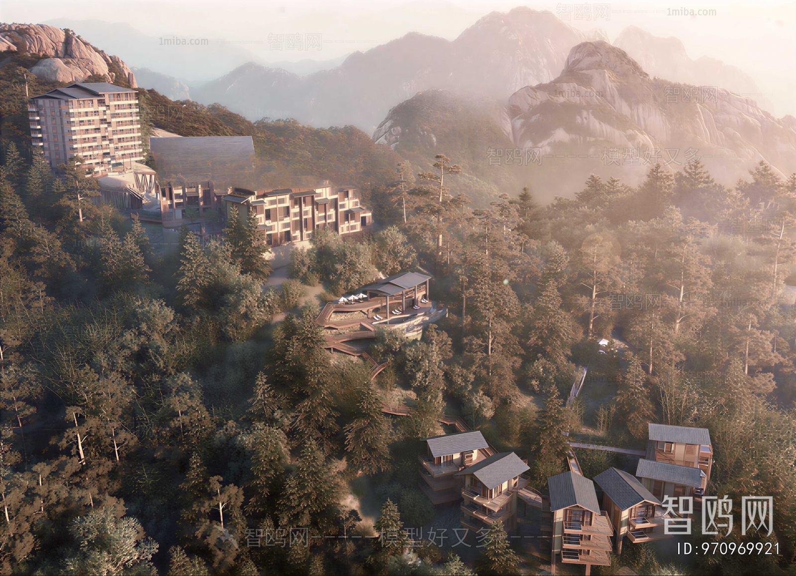 Modern Architectural Bird's-eye View Planning