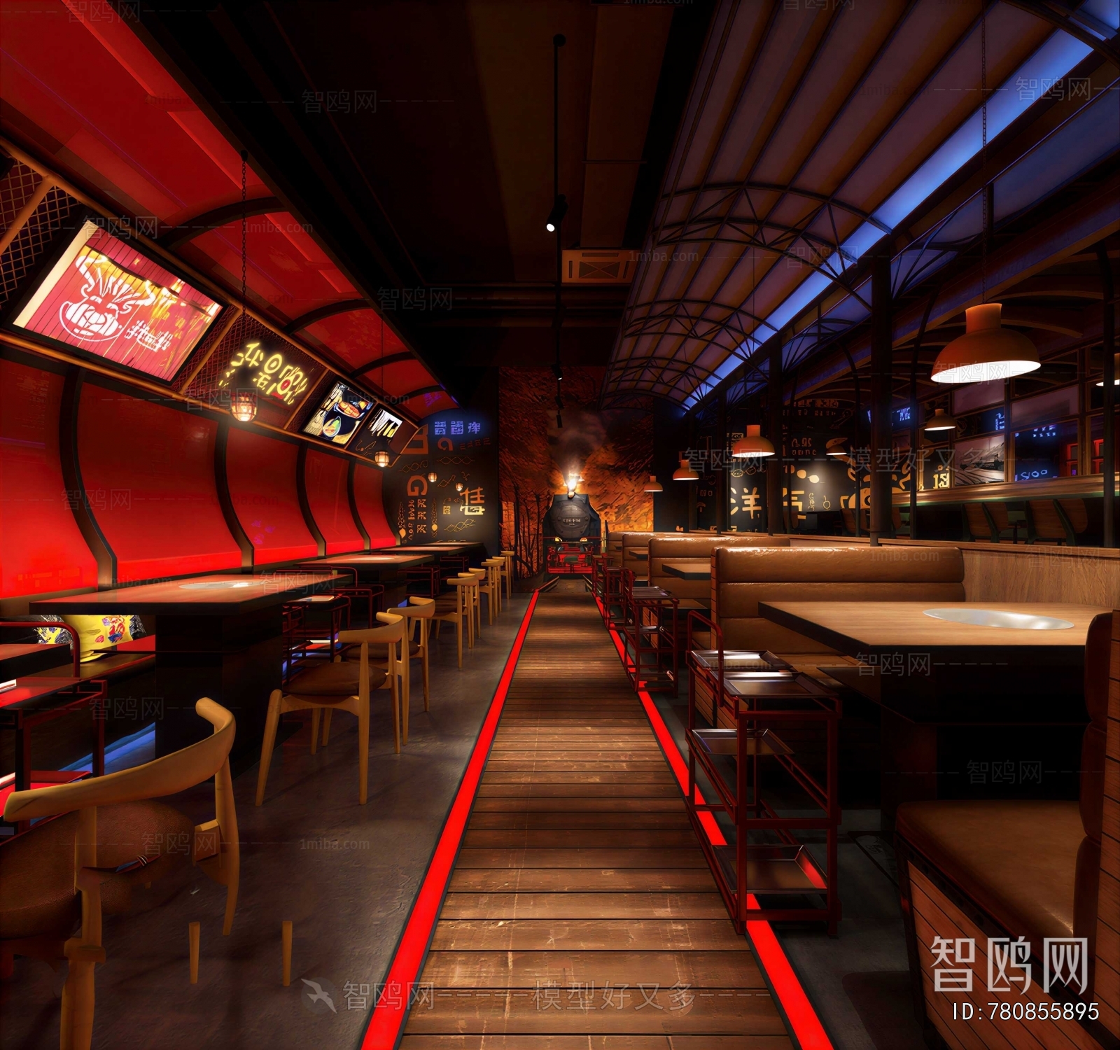 Industrial Style Hot Pot Restaurant