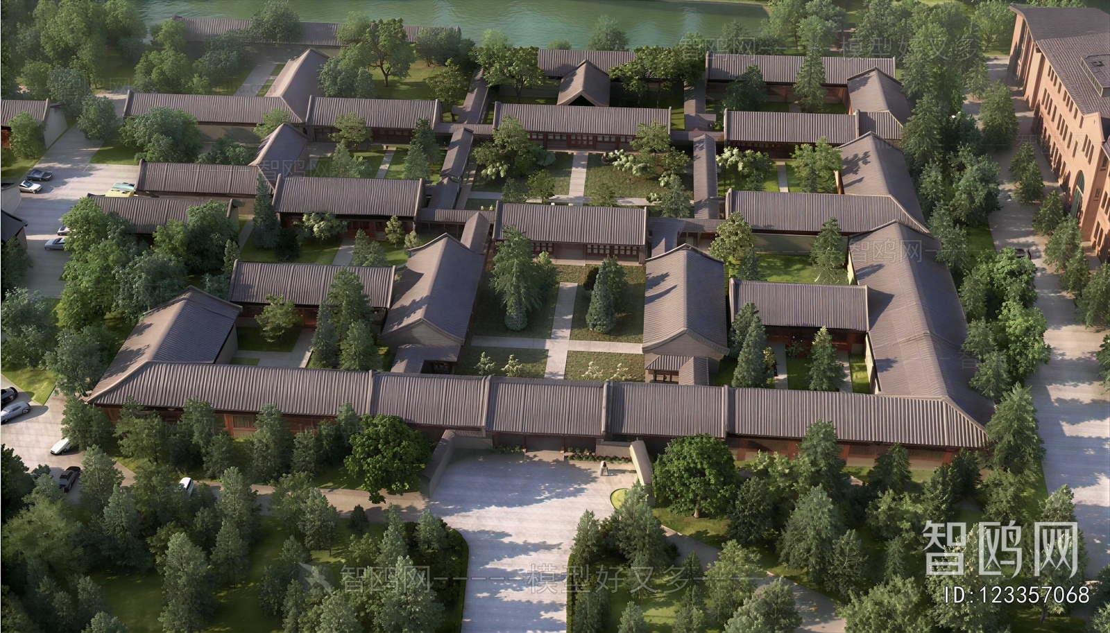 Chinese Style Architectural Bird's-eye View Planning