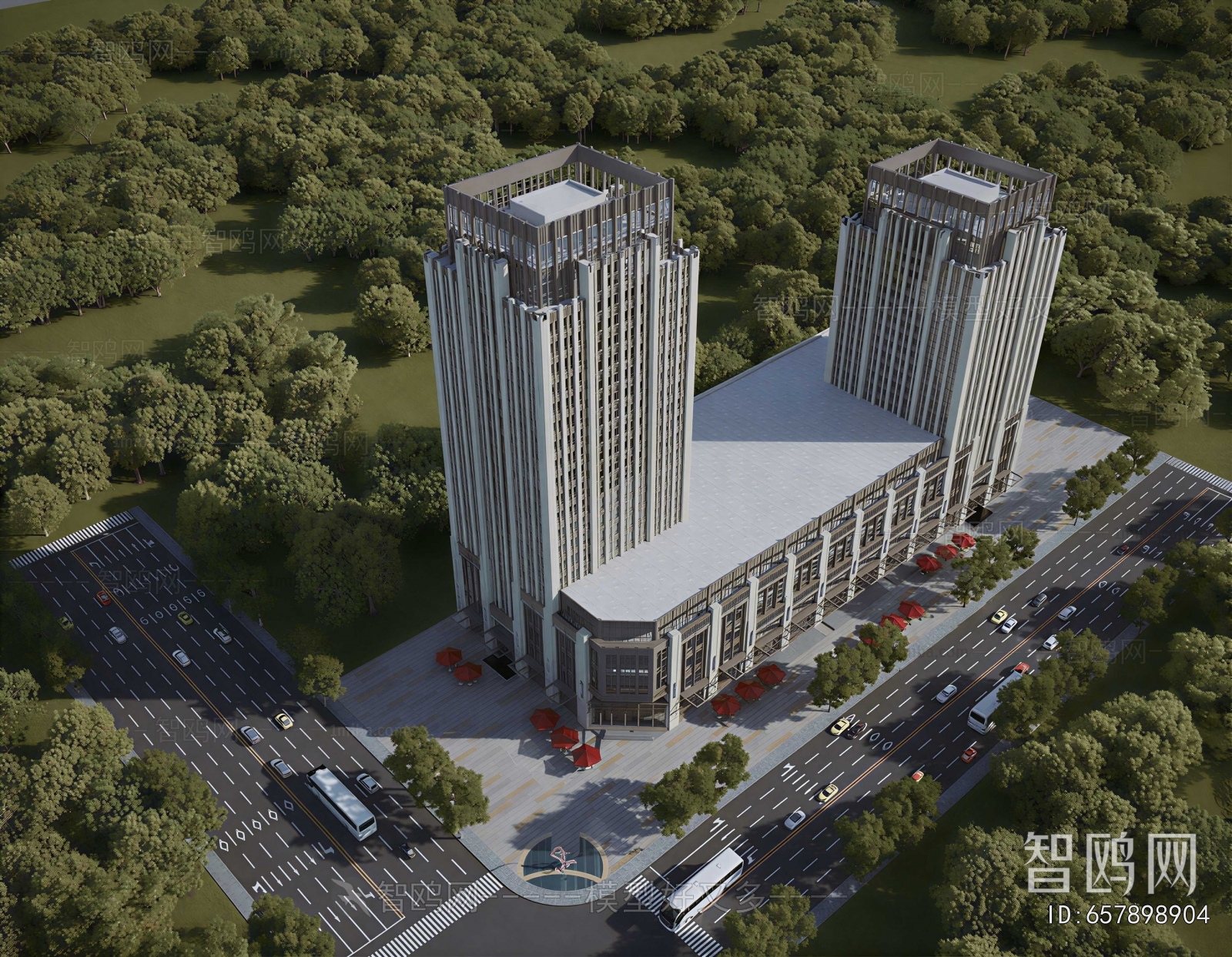 Modern Appearance Of Commercial Building