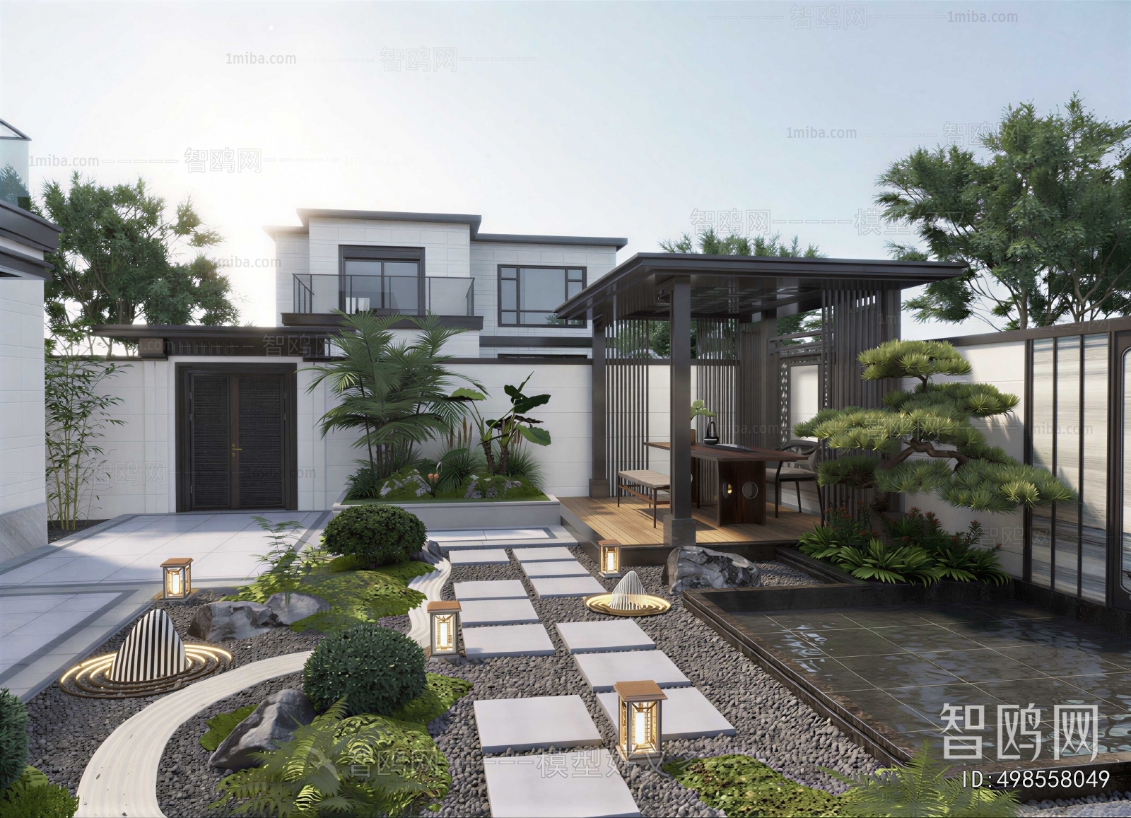 New Chinese Style Courtyard/landscape
