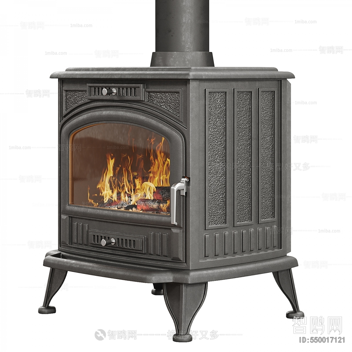 Simple European Style Fireplace