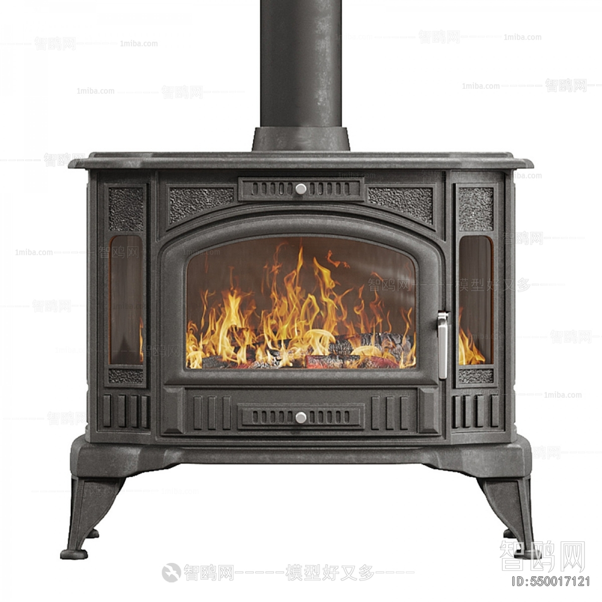 Simple European Style Fireplace