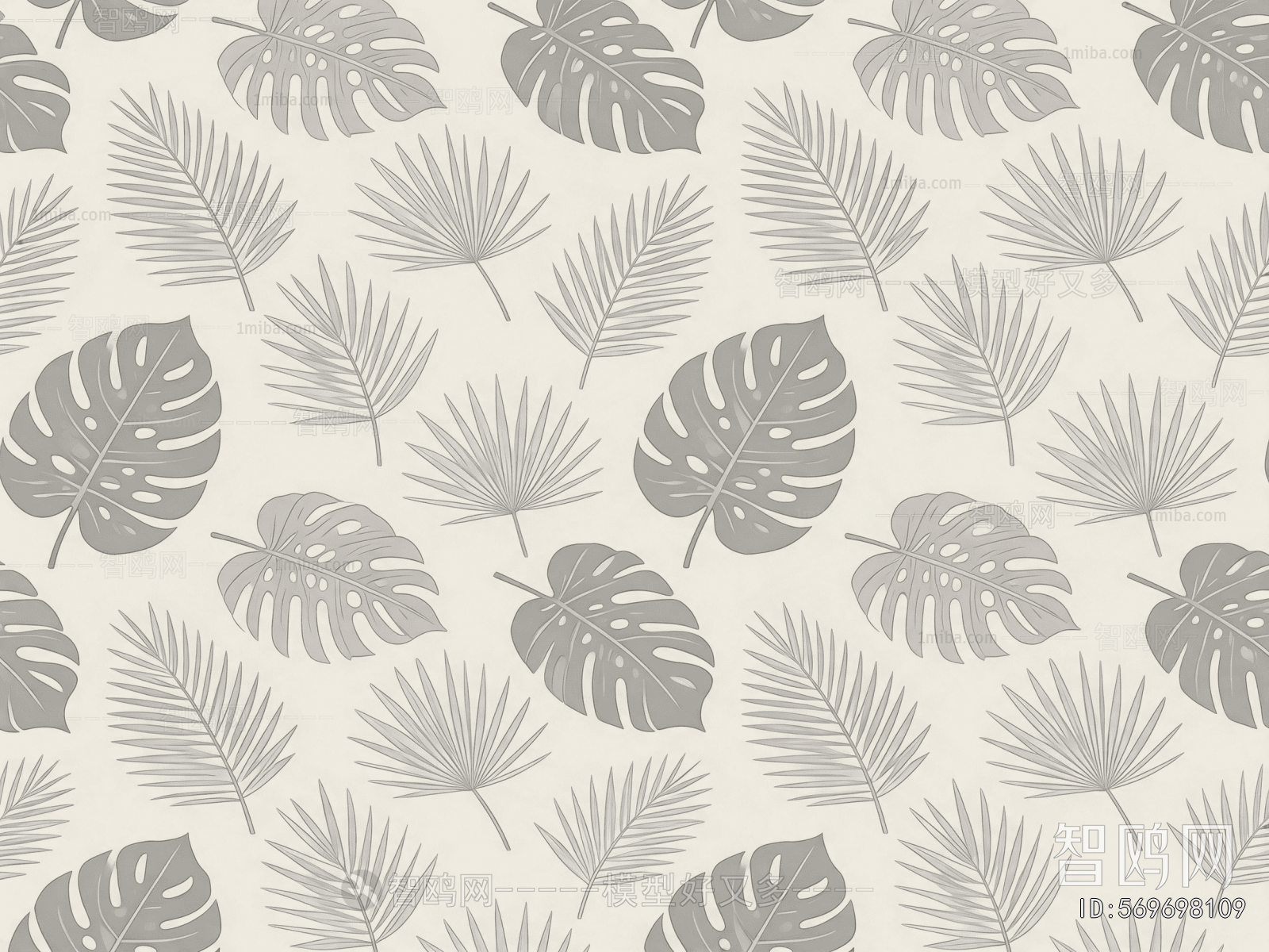 Animal And Plant Pattern Wallpaper