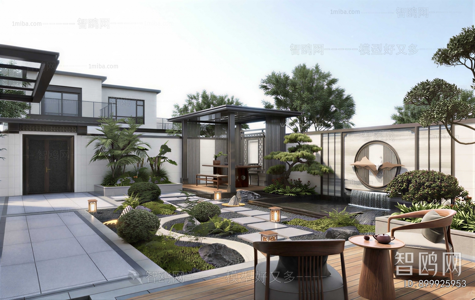 New Chinese Style Courtyard/landscape