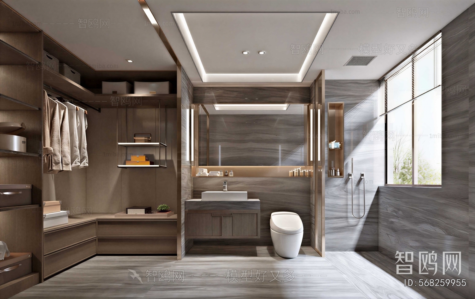 Modern Clothes Storage Area