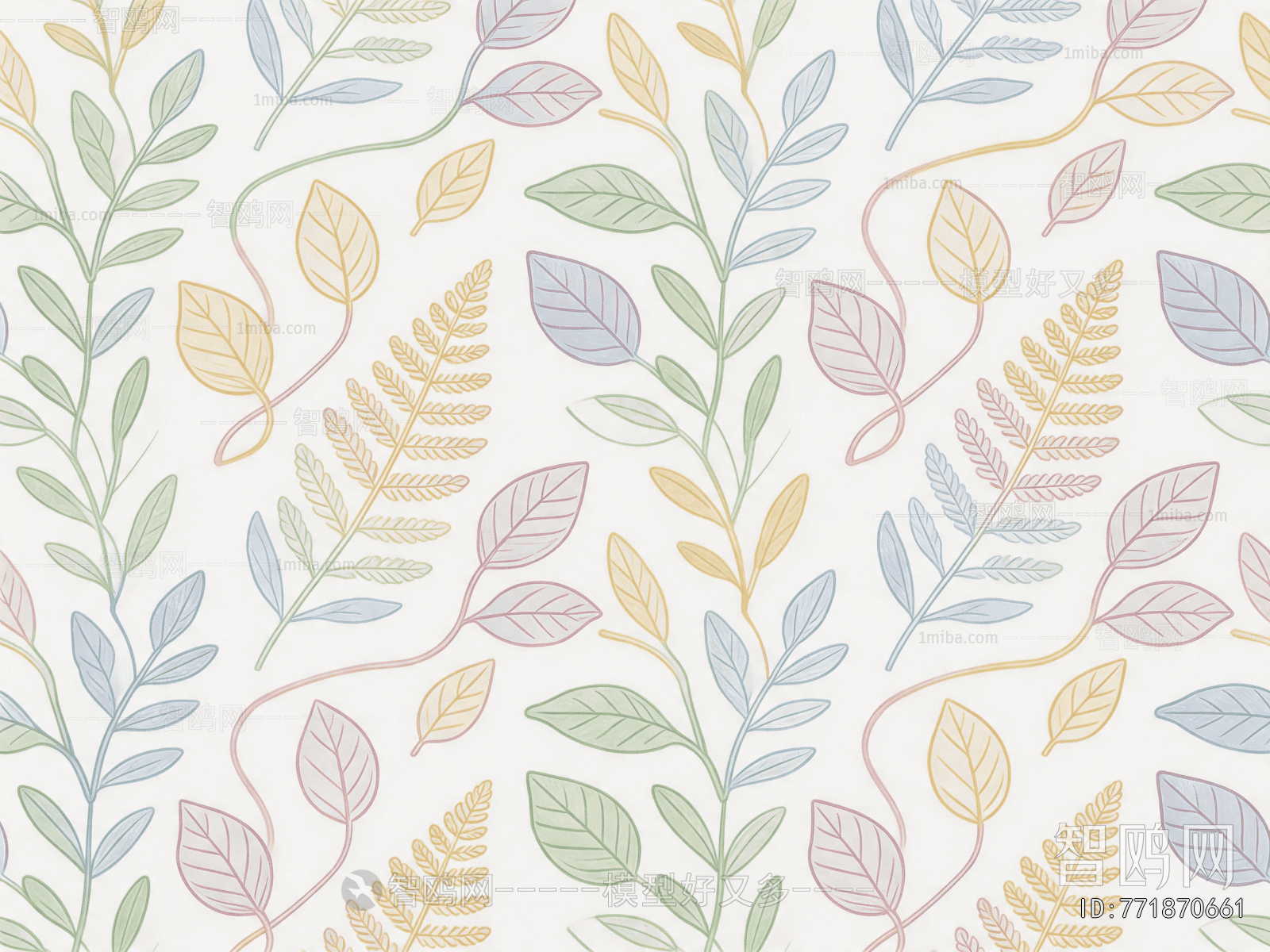 Animal And Plant Pattern Wallpaper