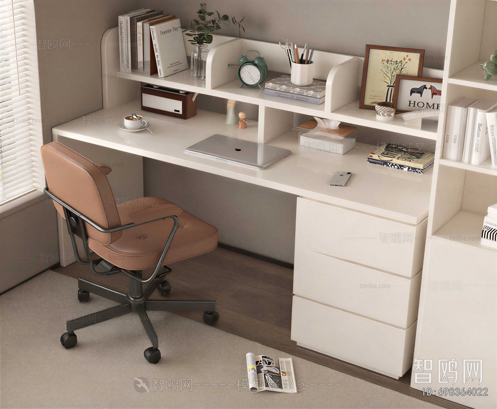 Nordic Style Computer Desk And Chair