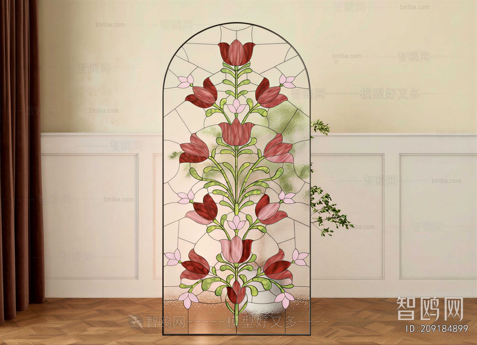 French Style Glass Screen Partition