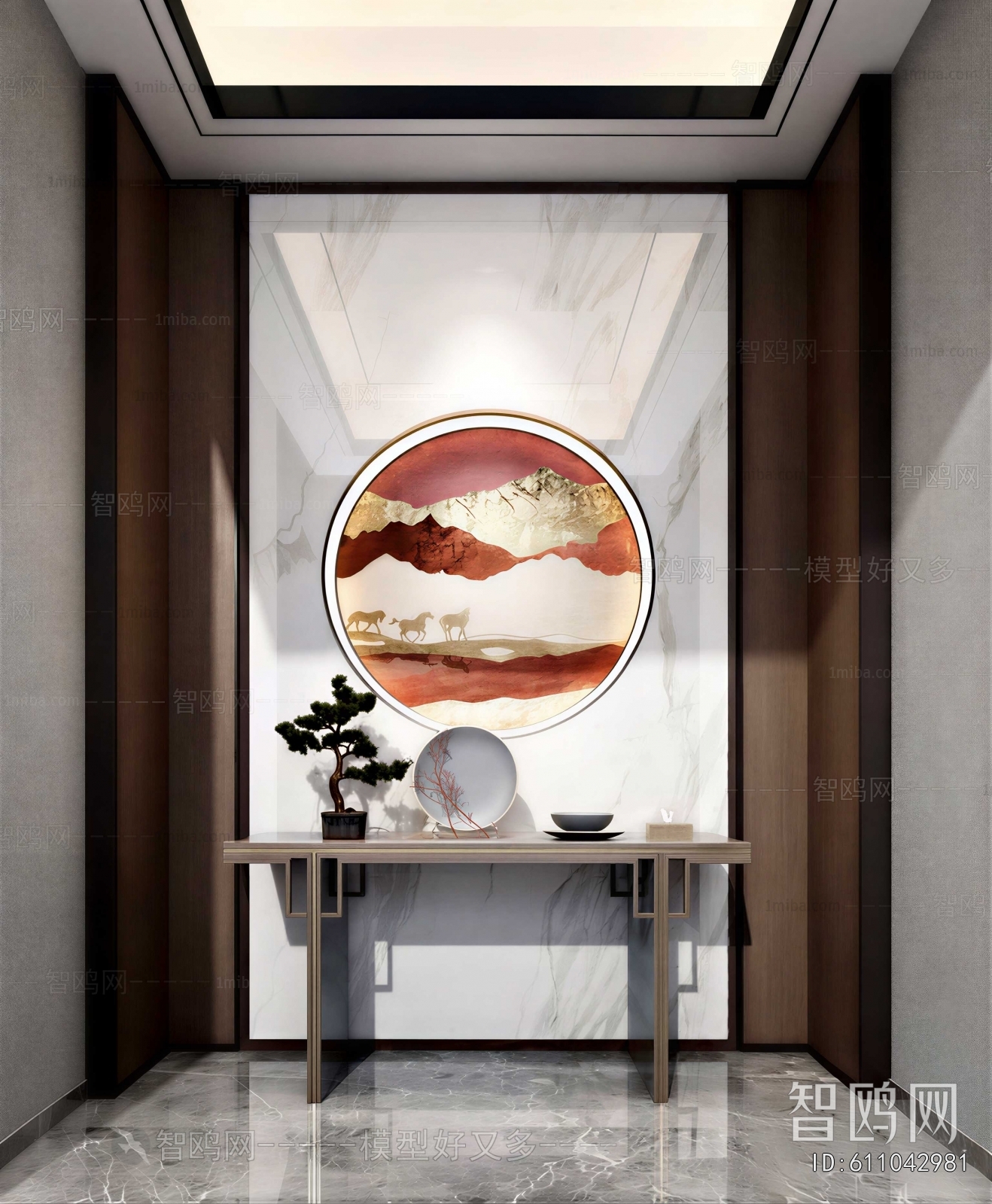New Chinese Style Hallway