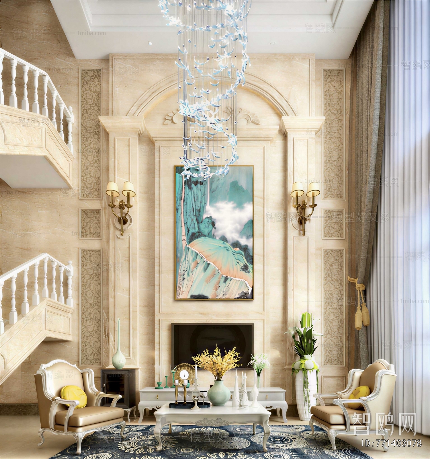 European Style A Living Room