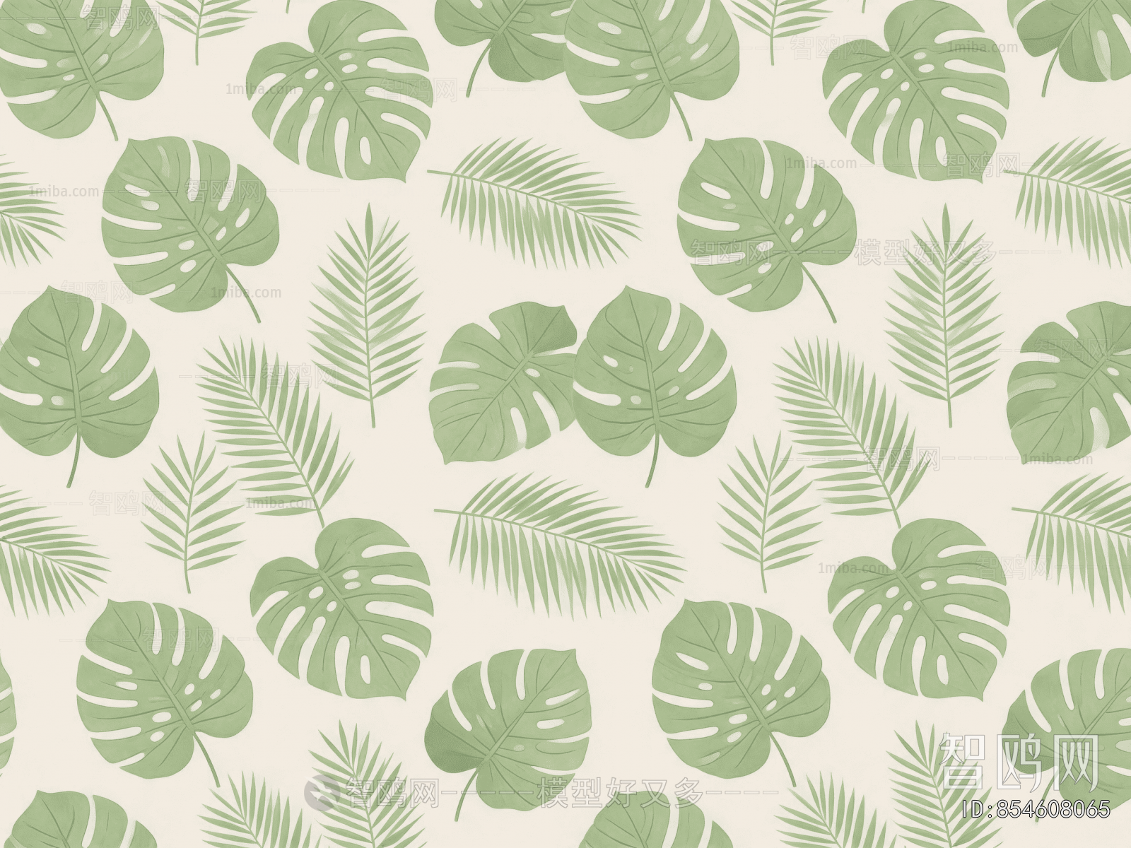 Animal And Plant Pattern Wallpaper