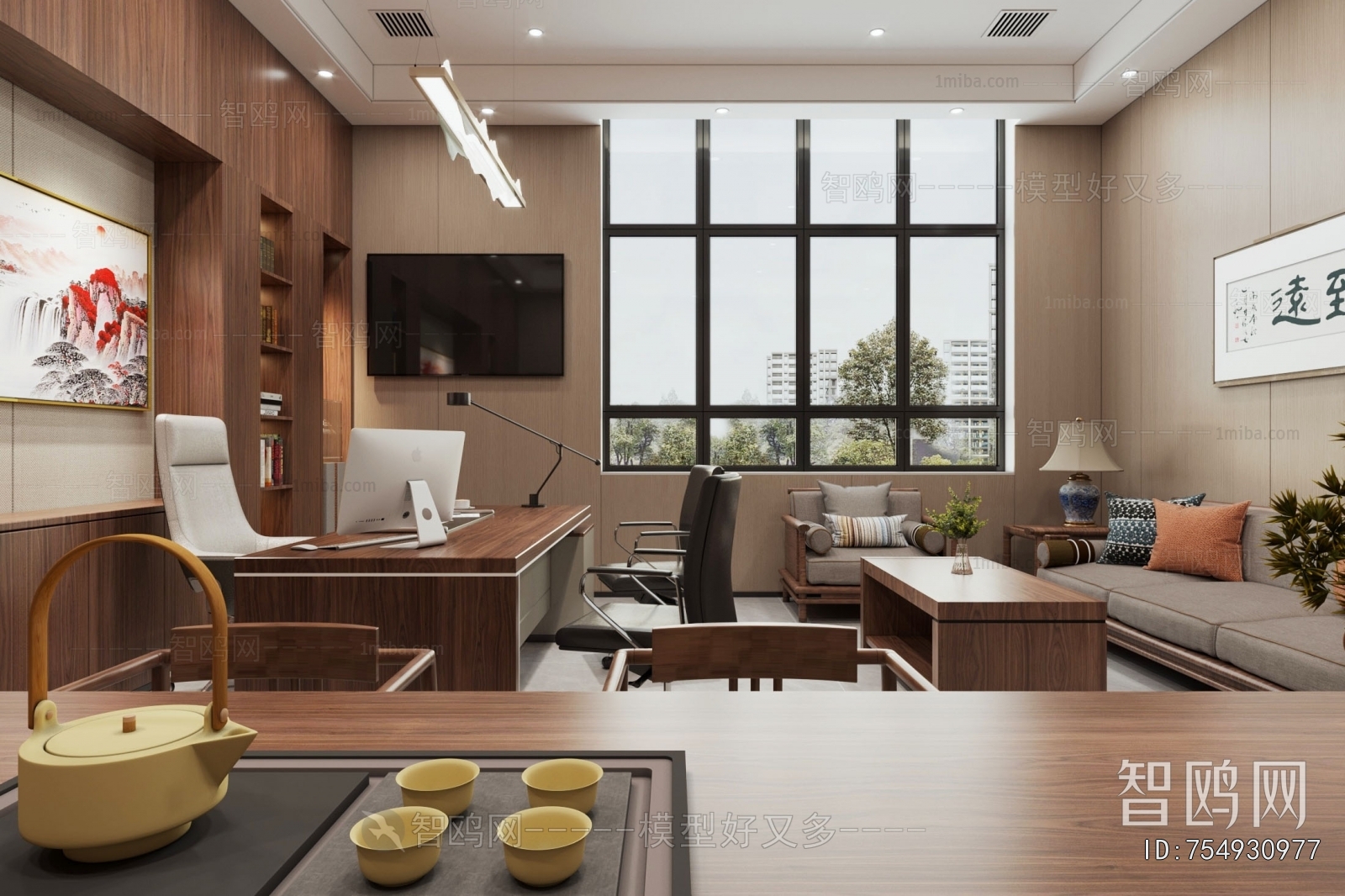 New Chinese Style Manager's Office
