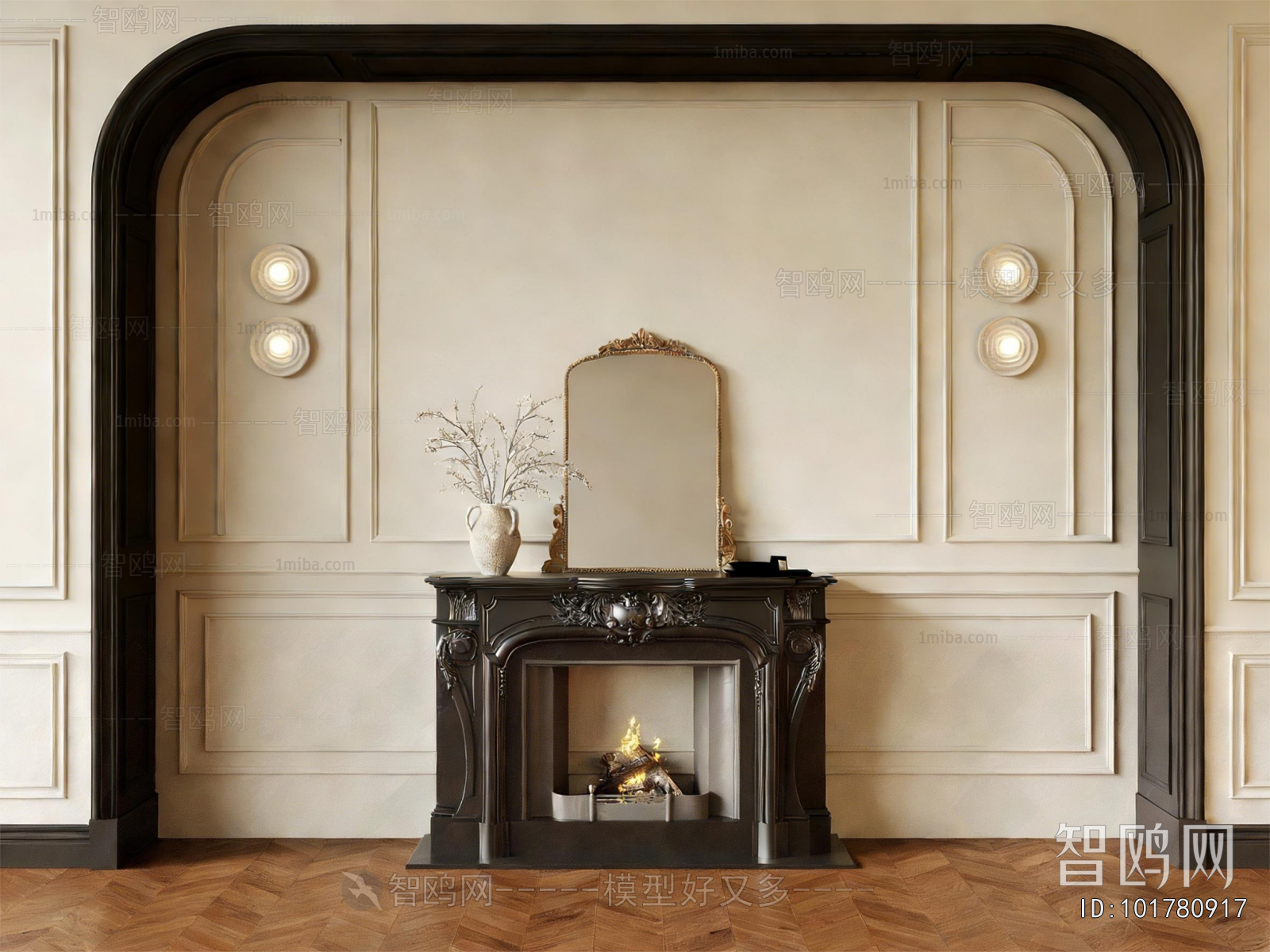 French Style Fireplace