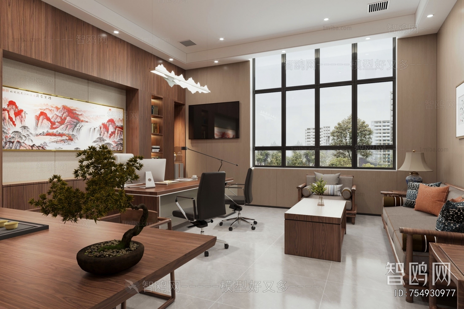 New Chinese Style Manager's Office
