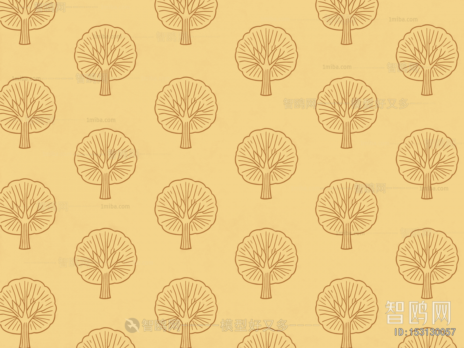 Animal And Plant Pattern Wallpaper