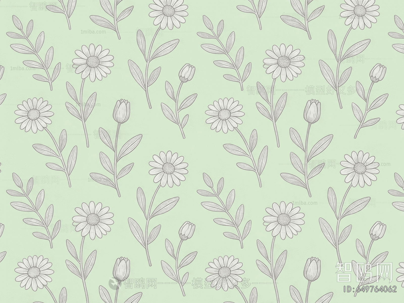 Animal And Plant Pattern Wallpaper