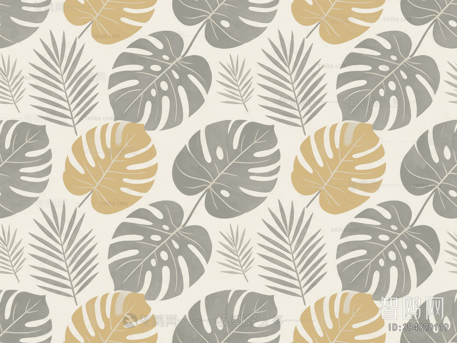 Animal And Plant Pattern Wallpaper