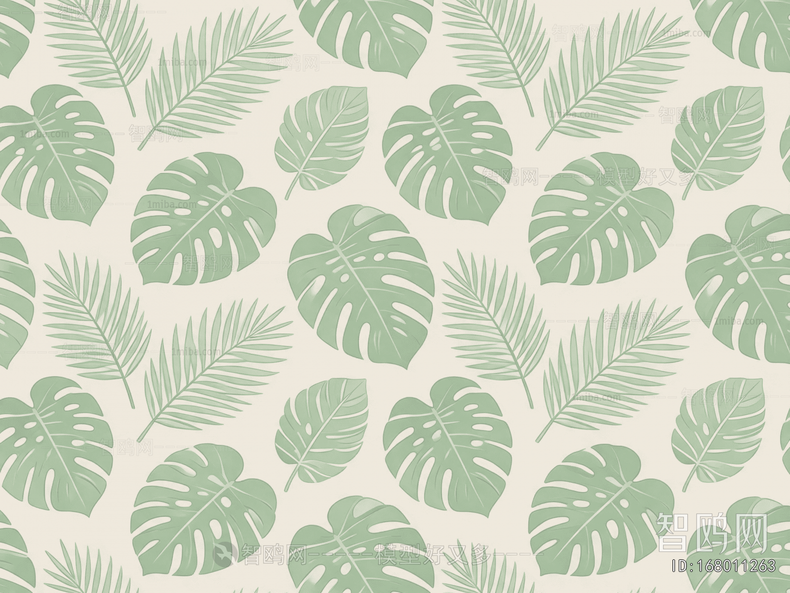 Animal And Plant Pattern Wallpaper