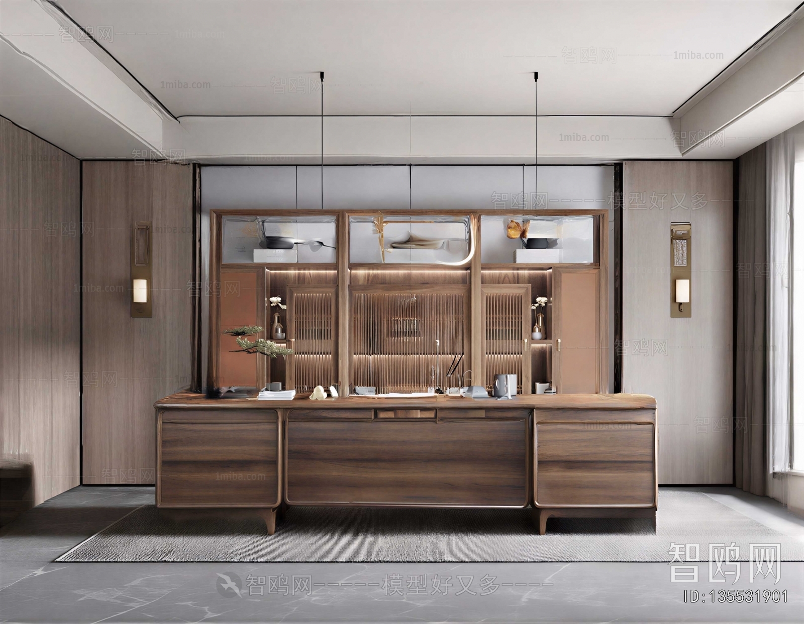 New Chinese Style Study Space