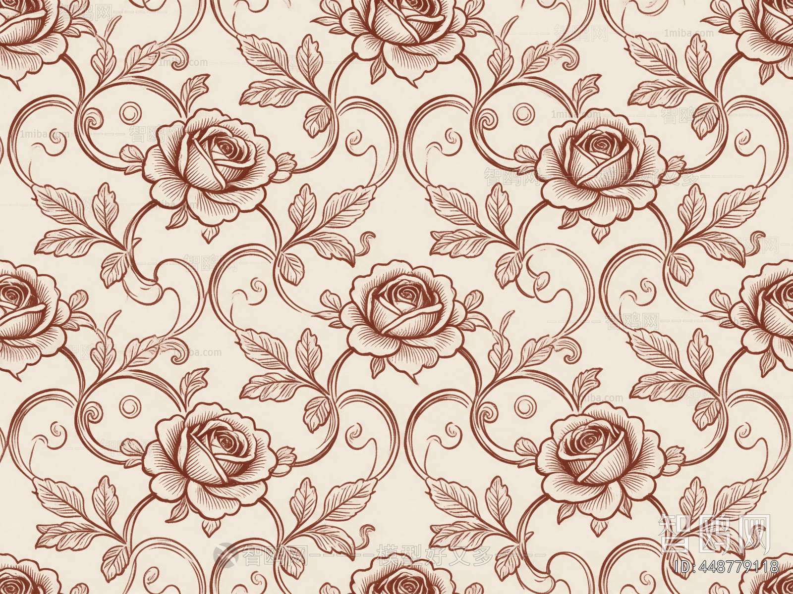 Animal And Plant Pattern Wallpaper