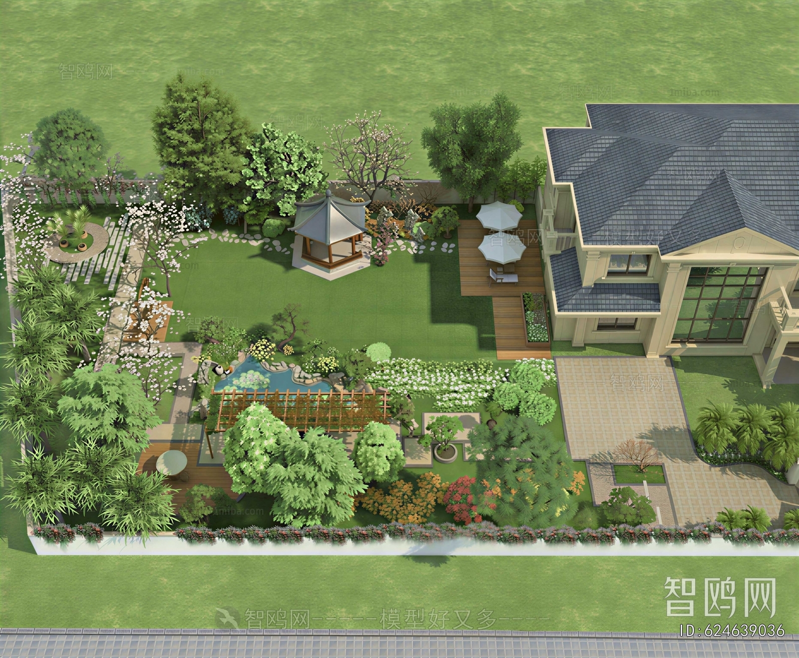 New Chinese Style Courtyard/landscape