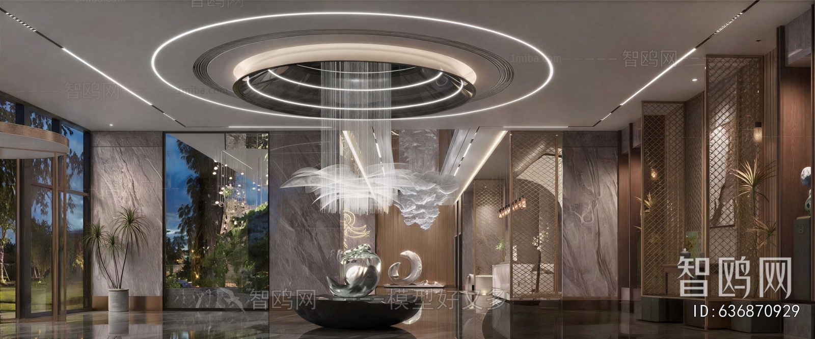 Modern Office Reception Desk