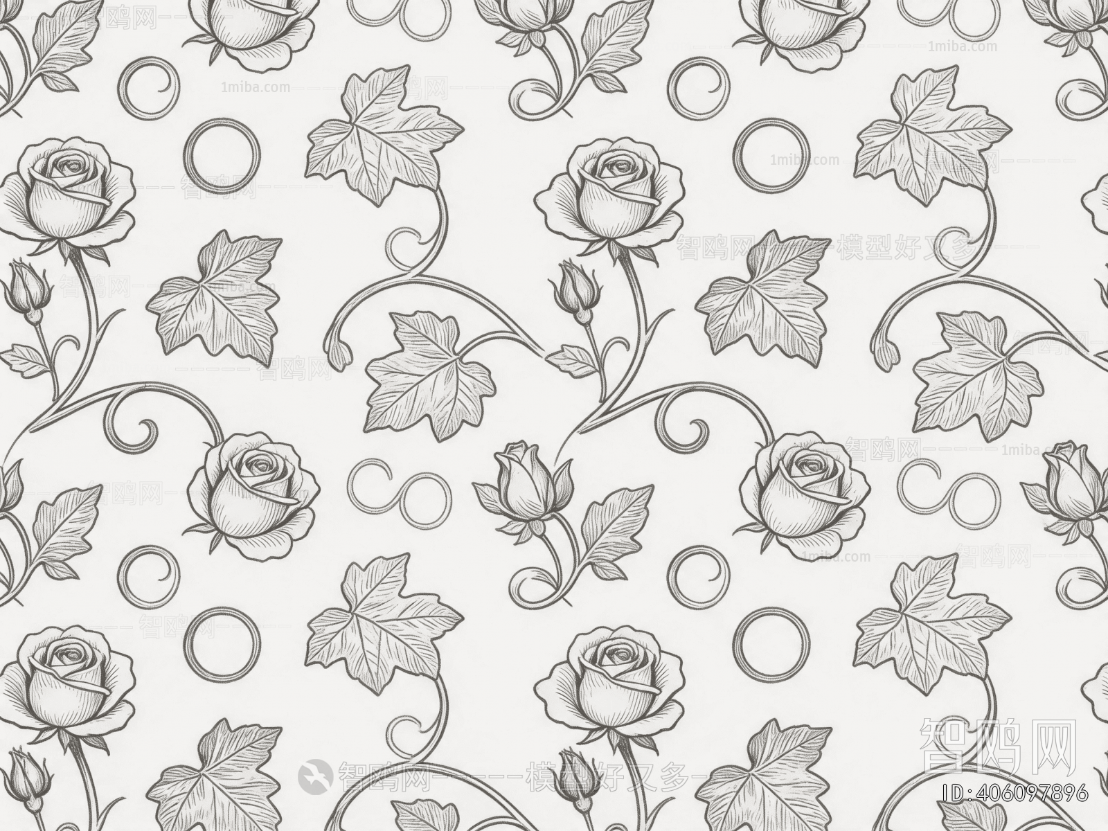 Animal And Plant Pattern Wallpaper