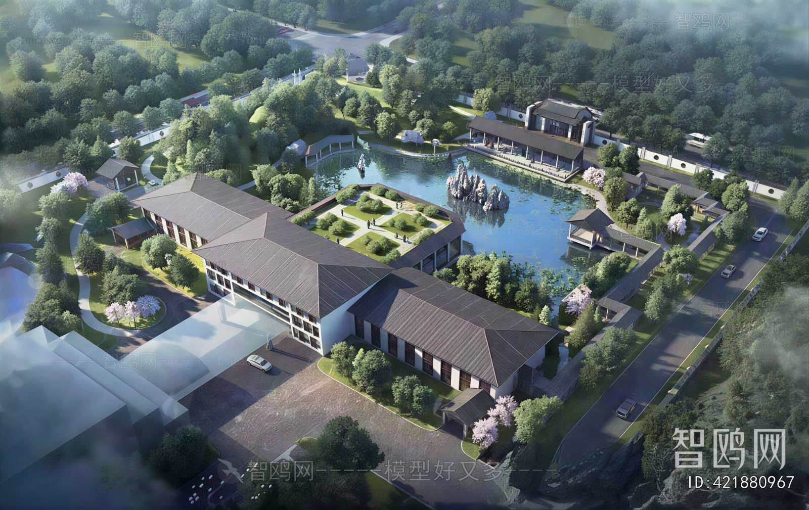 Chinese Style Architectural Bird's-eye View Planning