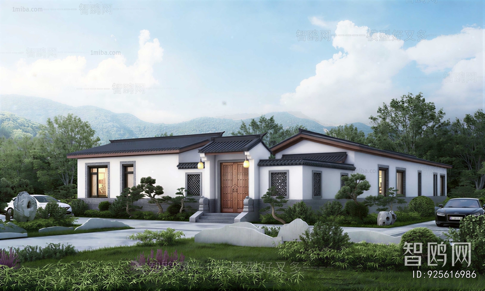 New Chinese Style Courtyard/landscape