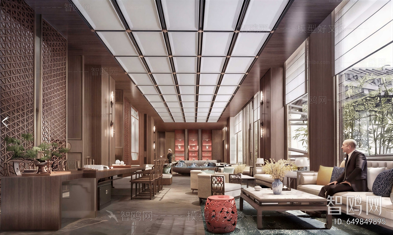 New Chinese Style Lobby Hall